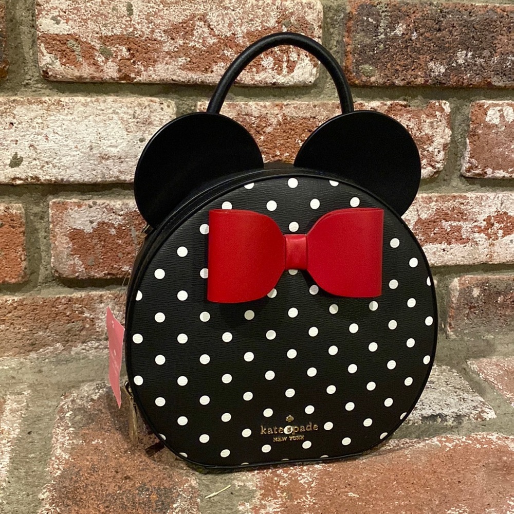 NWT Kate Spade New York Minnie Mouse Crossbody Bag with Ears and Bow